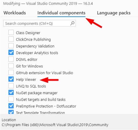 ChartDirector for .NET Visual Studio Integrated Help